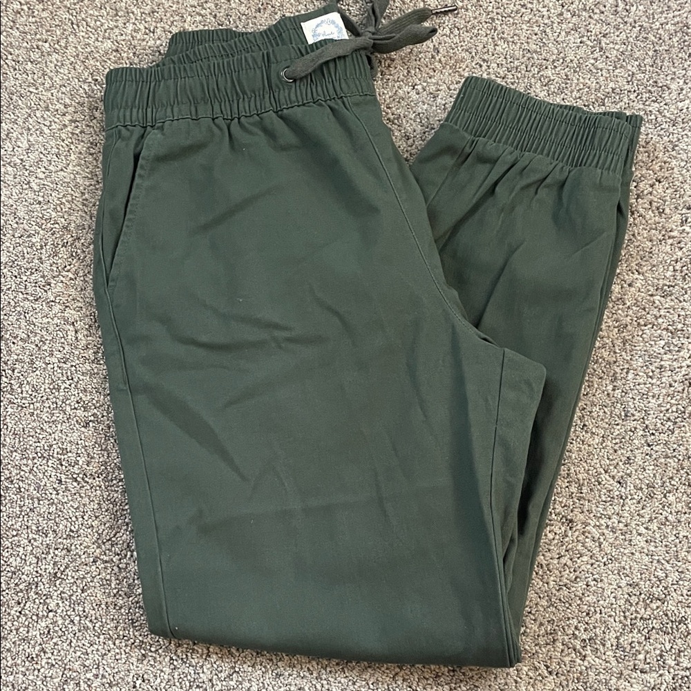 Blue rain green jogger pants medium